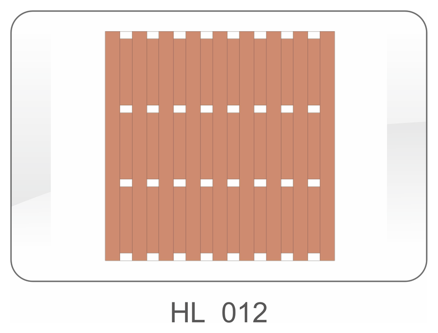 Fence HL-012 profile cross-section