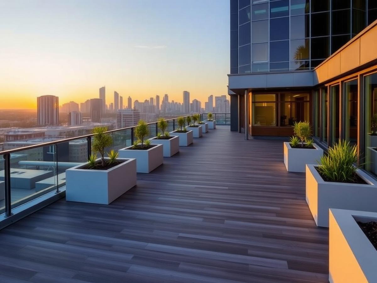 Grade-A Office Roof Terrace — Middle East