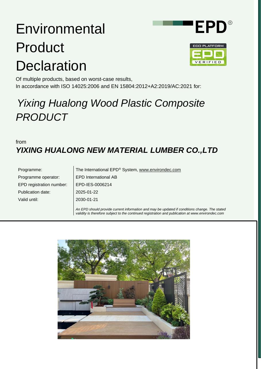 EPD certificate issued to BetterTree