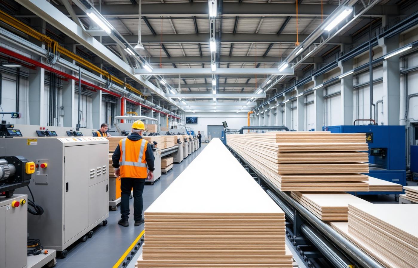 WPC production line inside the BetterTree manufacturing facility